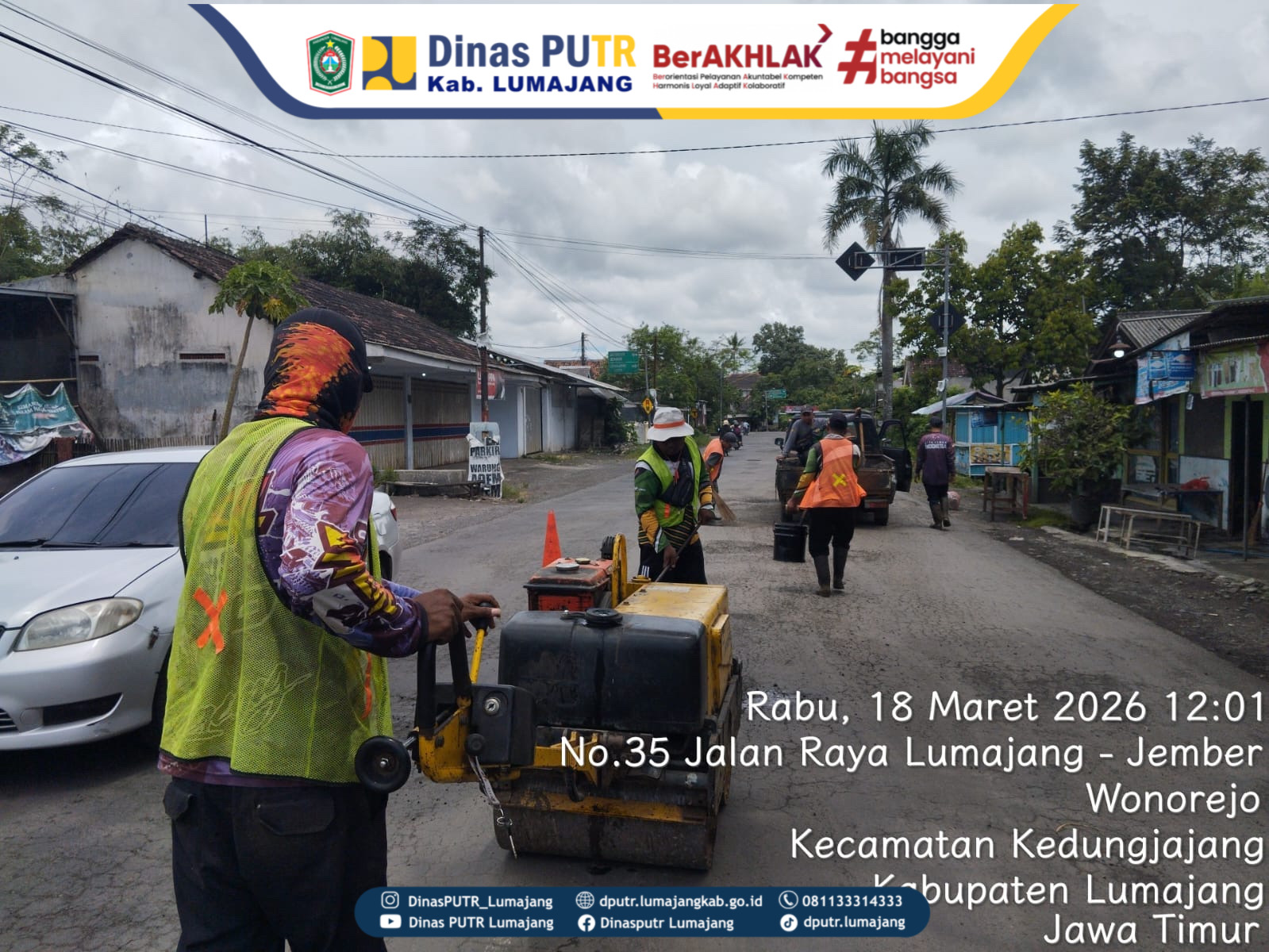 [ HARI LIBUR BUKAN HALANGAN, DEMI JALAN MULUS UNTUK WARGA! ????????? ]