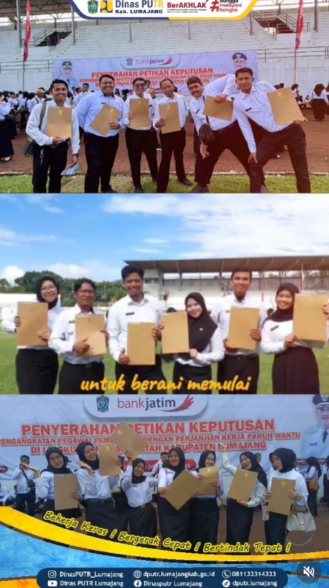 Lapor Ketua! Karyawan Dinas Pekerjaan Umum dan Tata Ruang Kab. Lumajang Resmi Jadi PPPK Paruh Waktu ????